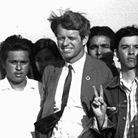 Robert Kennedy with Harry Gamboa
