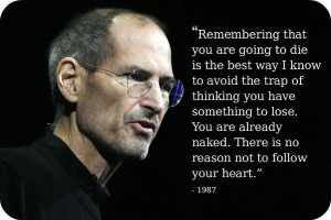 what an inspiration. (wouldn't have a job without Steve Jobs)