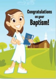 Card Congratulations On Your Baptism Girl picture