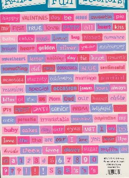 ... affection and anniversary spell out your own message and sayings with