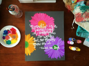 lovely hand painted quotes on canvas