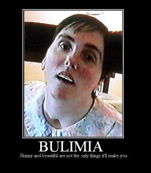 Bulimia Demotivational Poster