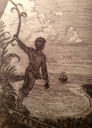 Peter and the Starcatchers. Haven't read this but I like this drawing ...