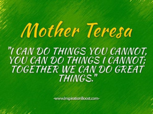 Mother teresa together quotes