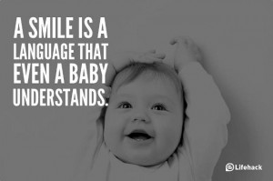 even babies understand a smile