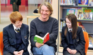 Melvin Burgess reads his book The Hit to Appleton Academy pupils
