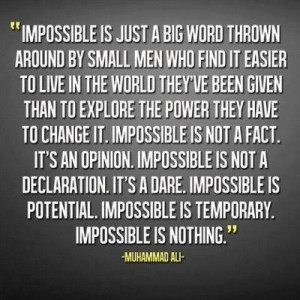 Impossible is NOTHING.