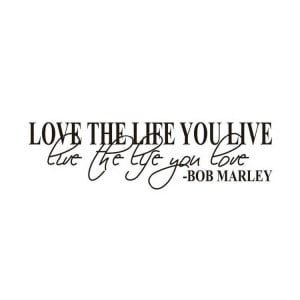 Hot Selling Bob Marley Quote Wall Decals Decor Love Life Words Large ...