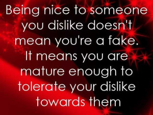 Being Nice To Someone