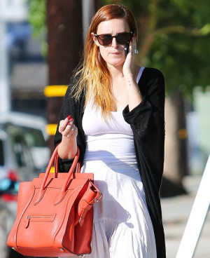 Rumer Willis looked stylish on the streets of Hollywood with her red ...