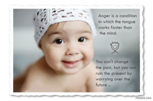 cute baby with quote