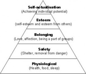 Maslow's hierarchy of needs is incomplete because it denies the most ...