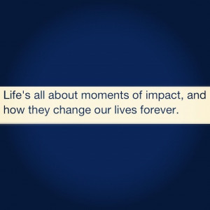 Moments of impact