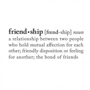Wall Quotes Wall Decals - FRIENDSHIP: A Definition
