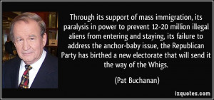 , its paralysis in power to prevent 12-20 million illegal aliens ...