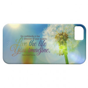 The Life You Imagine Dandelion Motivational Quote iPhone 5 Covers