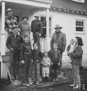 Image detail for -Walter Brennan and his family - Sitcoms Online Photo ...