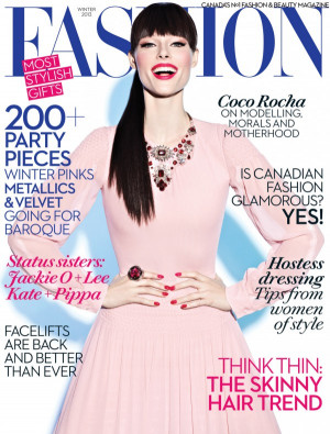 ... and mother Coco Rocha has hit another magazine cover this winter