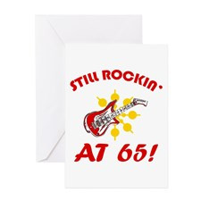 Rockin' 65th Birthday Greeting Card for