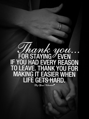 Thank You My Love Quotes
