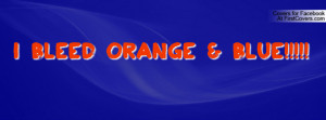 bleed orange & blue Profile Facebook Covers
