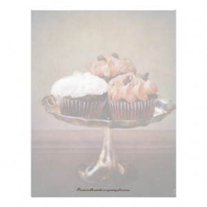 Cupcake Trio Printable Letterhead