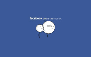 blue minimalistic facebook internet quotes funny characters simple ...