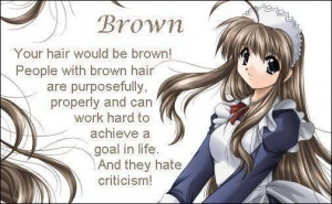 Anime Anime hair brown