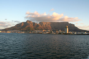 Beautiful view of Cape Town, South Africa. Table Mountain and the V ...