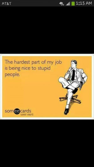 and rude people too!