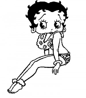 Betty Boop Coloring Page