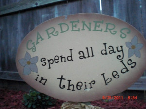 Funny Garden Sign Gardening