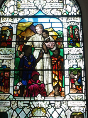 Section of window dedicated to Mary Slessor