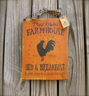 The Olde Farmhouse rooster Sign for fall! so Primitive!