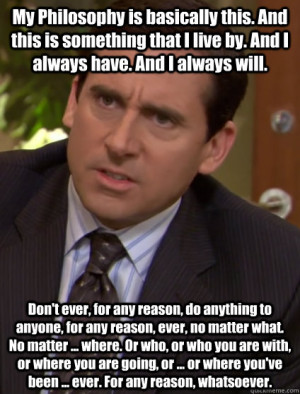 ... where. Or who, or who you are with, or wher Confused Michael Scott