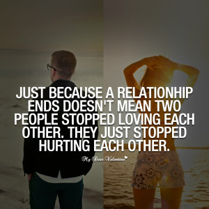 sad relationship quotes tumblrjust because a relationship ends quotes ...