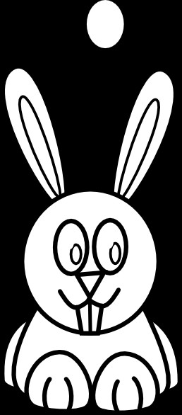 and white easter free black and white easter cartoon cli of a black ...