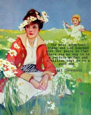 good mother, quote, Jill Churchill