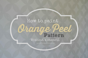 How to Paint an Orange Peel Pattern