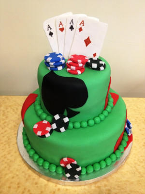Poker Birthday Cake