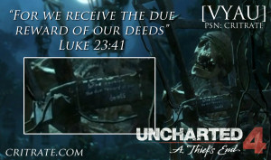 the full passage is we are justly punished for we receive the due