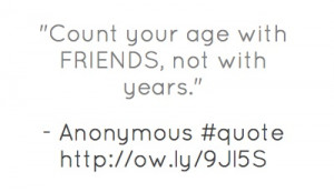 ... FRIENDS, not with years') but also trying out 'Pin A Quote' #quote