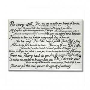 Bella Gifts > Bella Magnets > Edward Cullen Quotes Rectangle Magnet