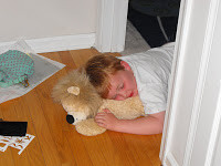 floor we heard action figure banging and car crashes slow then cease ...