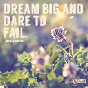 Dream big and dare to fail.” ~Norman Vaughan | Tweet this