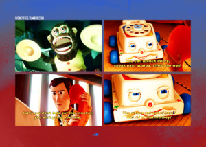 Tagged Quote Monkey Chatterbox Chatter Box Toy Story 3 Woody 10 Notes