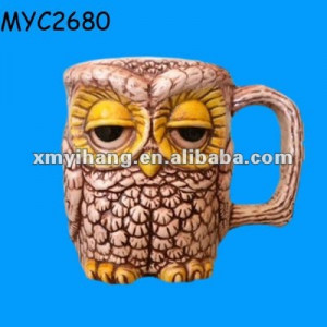 Lovely Little Owl Shape Animal Mug