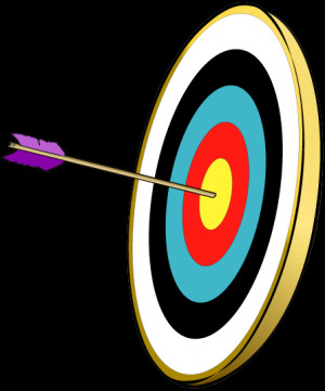 Cartoon Bow And Arrow Target Arrows