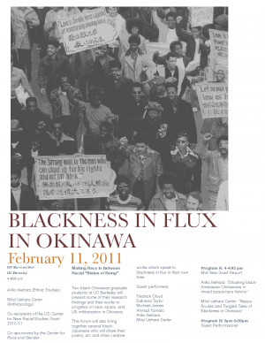 Blackness in Flux in Okinawa, Feb. 11, 2011 @ UC Berkeley