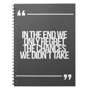 Inspirational and motivational quote spiral note books